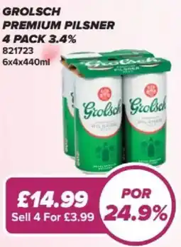 Bestway GROLSCH Premium pilsner offer