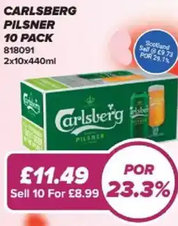 Bestway Carlsberg pilsner 10 pack offer