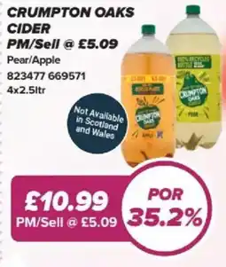 Bestway Crumpton oaks cider offer
