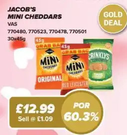 Bestway Jacob's mini cheddars offer