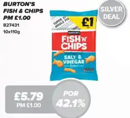 Bestway Burton's fish & chips offer