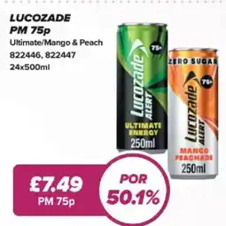 Bestway Lucozade Ultimate/Mango & Peach offer