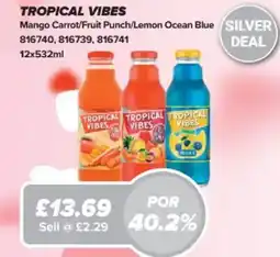 Bestway Tropical vibes Mango Carrot/Fruit Punch/Lemon Ocean Blue offer