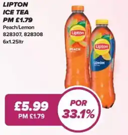 Bestway Lipton ice tea Peach/Lemon offer