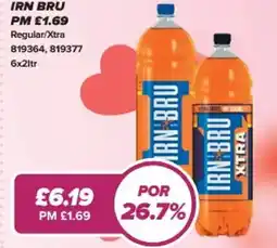 Bestway Irn bru Regular/Xtra offer
