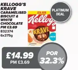 Bestway Kellogg's krave caramelised biscuit & white chocolate offer