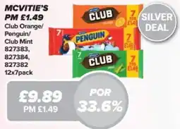 Bestway Mcvitie's Club Orange/ Penguin/ Club Mint offer