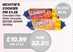Bestway Mcvitie's cookies Chocolate Chip/ White Chocolate offer