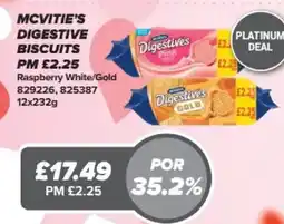 Bestway Mcvitie's digestive biscuits Raspberry White/Gold offer