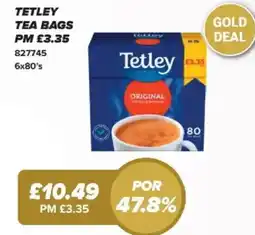 Bestway Tetley tea bags offer