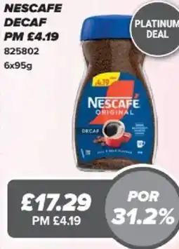 Bestway Nescafe decaf offer