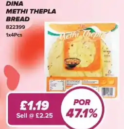 Bestway Dina methi thepla bread offer
