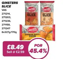 Bestway Ginsters slice offer