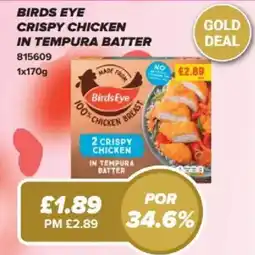 Bestway Birds eye crispy chicken in tempura batter offer