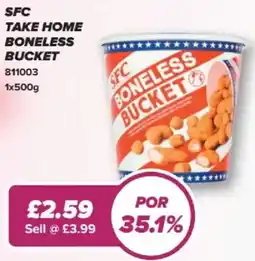 Bestway SFC Take home boneless bucket offer
