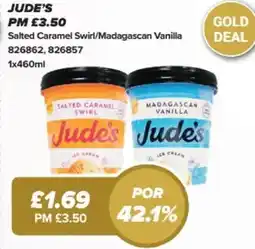 Bestway Jude's Salted Caramel Swirl/Madagascan Vanilla offer