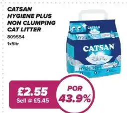 Bestway Catsan hygiene plus non clumping cat litter offer