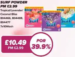 Bestway Surf powder Tropical/Lavender/ Coconut Bliss offer