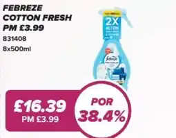 Bestway Febreze cotton fresh offer