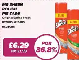 Bestway Mr sheen polish Original/Spring Fresh offer
