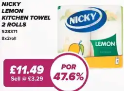 Bestway Nicky lemon kitchen towel offer