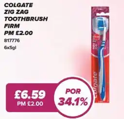 Bestway Colgate zig zag toothbrush firm offer