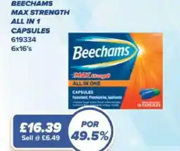 Bestway Beechams max strength all in 1 capsules offer