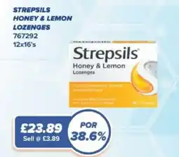 Bestway Strepsils honey & lemon lozenges offer