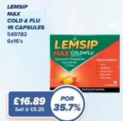 Bestway Lemsip max cold & flu offer