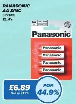 Bestway Panasonic AA zinc offer