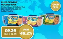 Bestway Blue dragon noodle wok Chicken/Sweet Chilli/Spicy Thai offer