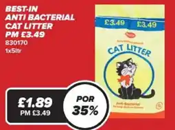 Bestway Best-in anti bacterial cat litter offer