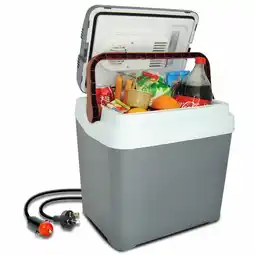 Costco Koolatron 12V Electric Cooler 24L, Cool/Warm Box with Adjustable Strap in Grey offer