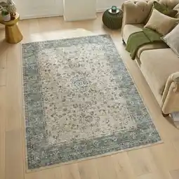 Costco Concept Looms Liberty Cream Grey Washable Rug, in 3 Sizes offer