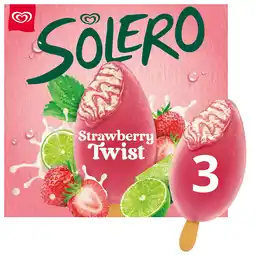 Iceland Solero Ice Cream Sticks Strawberry Twist 3x 90 ml offer