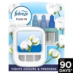 Iceland Febreze 3Volution Air Freshener Starter Kit Cotton Fresh 20ML offer