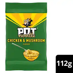 Iceland Pot Noodle Chicken & Mushroom Instant Noodles Block 112 g offer