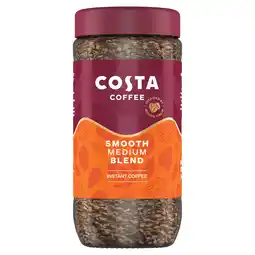 Iceland Costa Coffee Smooth Medium Blend Instant Coffee 190g offer
