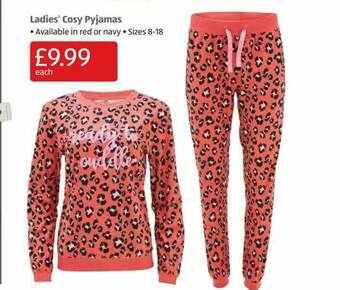 Aldi Ladies' Cosy Pyjamas offer