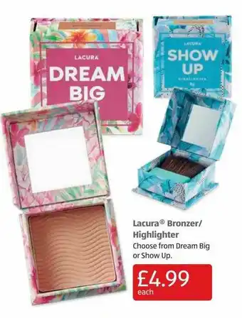 Aldi Lacura Bronzer-highlighter offer