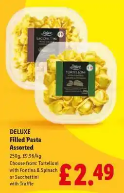 Lidl DELUXE Filled Pasta Assorted offer