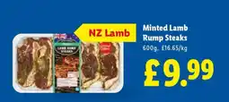 Lidl Minted Lamb Rump Steaks offer