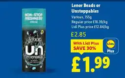 Lidl Lenor Beads or Unstoppables offer
