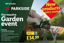 Lidl PARKSIDE Electric Chainsaw offer