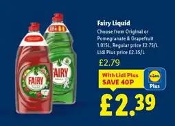 Lidl Fairy Liquid offer