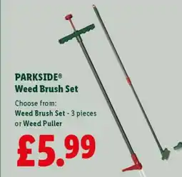 Lidl PARKSIDE Weed Brush Set offer
