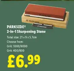 Lidl PARKSIDE 2-in-1 Sharpening Stone offer