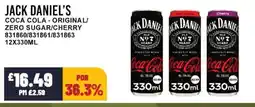 Bestway JACK DANIEL'S Coca cola - original/ zero sugar/cherry offer