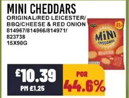 Bestway MINI CHEDDARS Original/red leicester/ bbq/cheese & red onion offer