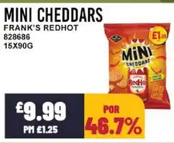 Bestway MINI CHEDDARS Frank's redhot offer